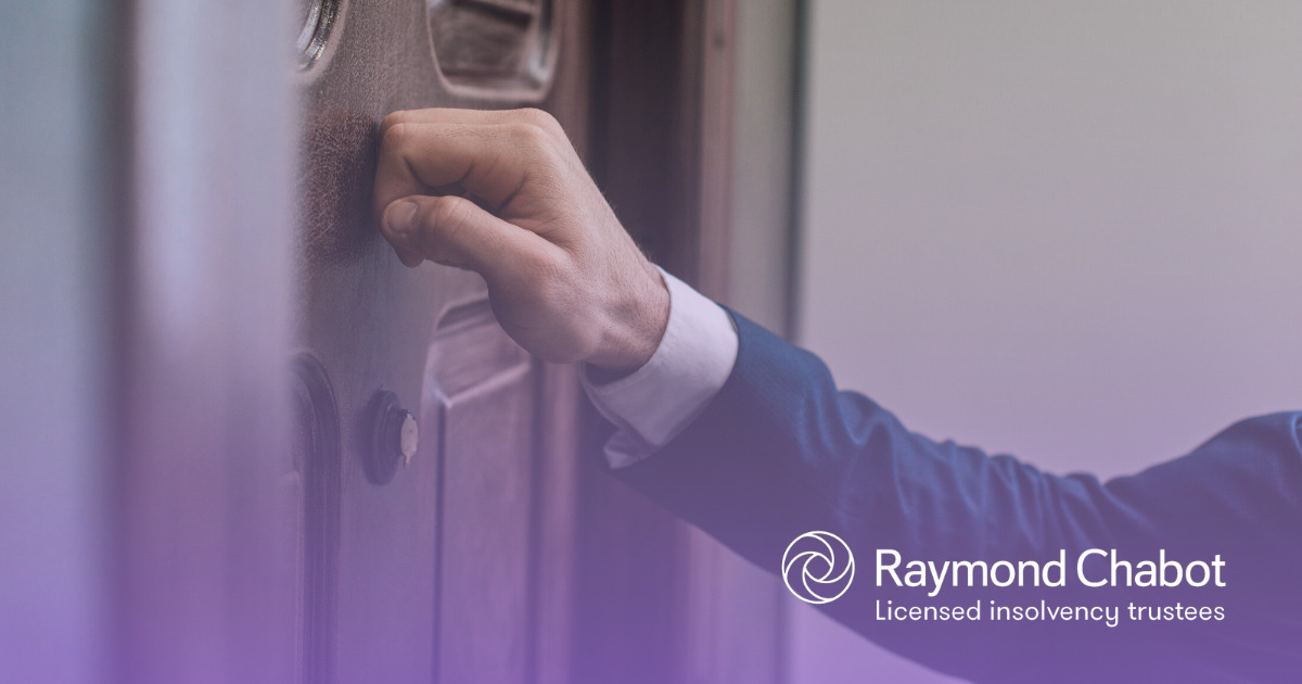 There’s a bailiff at the door. What am I supposed to do? Raymond Chabot